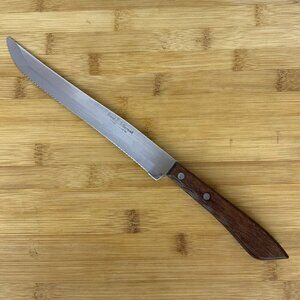 Regent Sherwood Stainless Steel Slicing Carving Knife With Wood Handle Japan